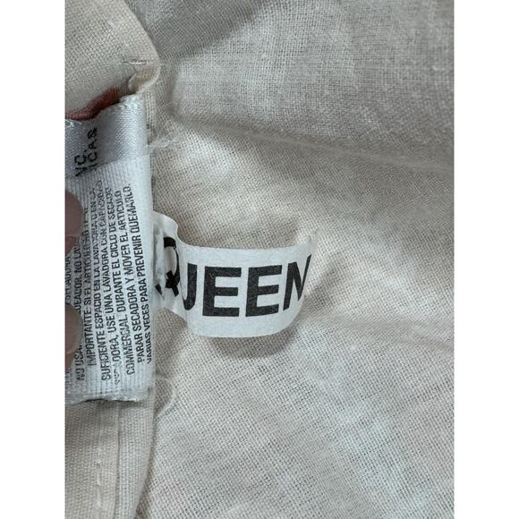 Vintage Laura Ashley Queen Dust Ruffle Floral Bed Skirt Cottage Core Romantic - Picture 4 of 5